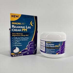 Magnilife Relaxing Leg Cream PM Legs Homeopathic New Sealed Nighttime Sleep Aid